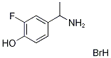 Structure of 4-(1-aminoethyl)-2-fluorophenol(SALTDATA: HBr)