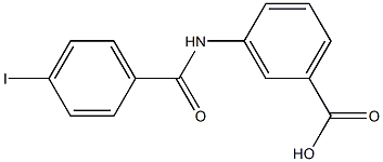 Structure of 3-[(4-iodobenzene)amido]benzoic acid