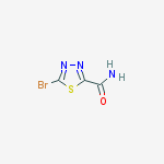 Structure of 5-bromo-1,3,4-thiadiazole-2-carboxamide