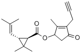 Structure of (S)-2-Methyl-3-(2-propynyl)-4-oxocyclopent-2-enyl-(lR)-cis,trans-2,2-dimethyl-3-(2-methyl-1-propenyl)cyclopropanecarboxylate