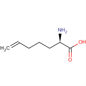 6-Heptenoic acid, 2-amino-, (2R)-结构式