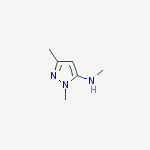 Structure of N,1,3-TRIMETHYL-1H-PYRAZOL-5-AMINE
