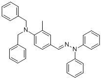 Structure of 2-Methyl-4-dibenzylaminobenzaldehyde-1,1-diphenylhydrazone