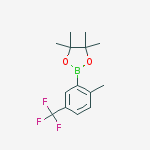 2-Methyl-5-trifluoromethylphenylboronic acid, pinacol ester结构式