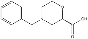 Structure of (S)-4-Benzylmorpholine-2-carboxylic acid