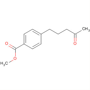Structure of Benzoic acid, 4-(4-oxopentyl)-, methyl ester