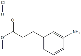 Structure of 3-AMino-benzenepropanoic acid Methyl ester HCl