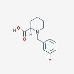 Structure of 1-(3-Fluoro-benzyl)-piperidine-2-carboxylic acid