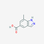 Structure of 7-Methyl-1H-indazole-5-carboxylic acid