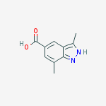 3,7-dimethyl-2h-indazole-5-carboxylic Acid结构式