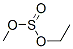 Structure of ethyl methyl sulphite