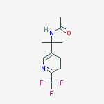 Structure of N-(2-(6-(trifluoromethyl)pyridin-3-Yl)propan-2-Yl)acetamide