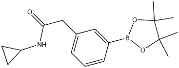 Structure of 3-(N-Cyclopropylaminocarbonyl)methylphenylboronic acid, pinacol ester