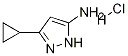 Structure of 3-Cyclopropyl-1H-pyrazol-5-aMine hydrochloride