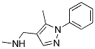Structure of N,5-DIMETHYL-1-PHENYL-(1H-PYRAZOL-4-YLMETHYL)AMINE