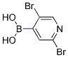 Structure of 2,5-DIBROMO-4-PYRIDINYLBORONIC ACID