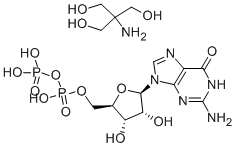 Structure of GUANOSINE 5-DIPHOSPHATE TRIS SALT