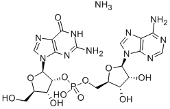 Structure of GUANYLYL(2->5)ADENOSINE AMMONIUM SALT