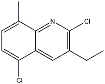 Structure of 2,5-DICHLORO-3-ETHYL-8-METHYLQUINOLINE