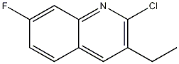 2-CHLORO-3-ETHYL-7-FLUOROQUINOLINE结构式