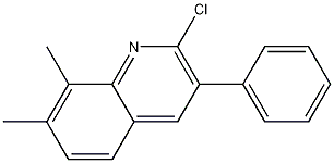 Structure of 2-CHLORO-7,8-DIMETHYL-3-PHENYLQUINOLINE