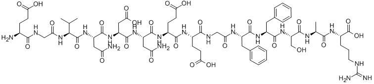 Structure of GLU-GLY-VAL-ASN-ASP-ASN-GLU-GLU-GLY-PHE-PHE-SER-ALA-ARG