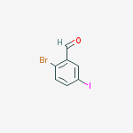 Structure of 2-BROMO-5-IODOBENZALDEHYDE