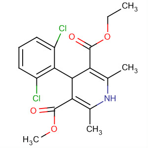 3,5-Pyridinedicarboxylic acid,4-(2,6-dichlorophenyl)-1,4-dihydro-2,6-dimethyl-, ethyl methyl ester结构式