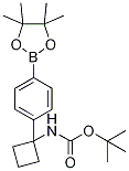 Structure of tert-butyl 1-(4-(4,4,5,5-tetraMethyl-1,3,2-dioxaborolan-2-yl)phenyl)cyclobutylcarbaMate