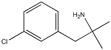 1-(3-Chlorophenyl)-2-methylpropan-2-amine结构式