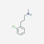 Benzenepropanamine, 2-chloro-N-methyl-结构式