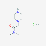 Structure of N,N-Dimethyl-2-(piperazin-1-yl)acetamide hydrochloride