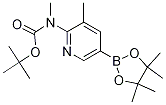 Structure of TERT-BUTYL N-METHYL-N-[3-METHYL-5-(4,4,5,5-TETRAMETHYL-[1,3,2]DIOXABOROLAN-2-YL)PYRIDIN-2-YL]CARBAMATE