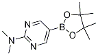 Structure of 2-DIMETHYLAMINO-PYRIMIDINE-5-BORONIC ACID PINACOL ESTER