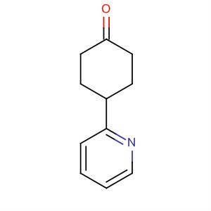 Structure of Cyclohexanone, 4-(2-pyridinyl)-