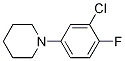 Structure of 1-(3-Chloro-4-fluorophenyl)piperidine