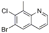 Structure of 6-Bromo-7-chloro-8-methylquinoline