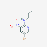 Structure of (5-BROMO-3-NITRO-PYRIDIN-2-YL)-PROPYL-AMINE