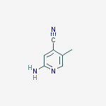 Structure of 2-amino-5-methylpyridine-4-carbonitrile