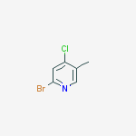 Structure of 2-Bromo-4-chloro-5-methylpyridine