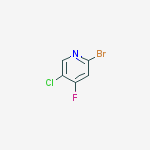 2-bromo-5-chloro-4-fluoroPyridine结构式