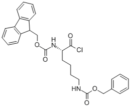 Structure of FMOC-N-EPSILON-Z-L-LYSYL CHLORIDE