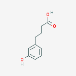 Structure of Benzenebutanoic acid, 3-hydroxy-