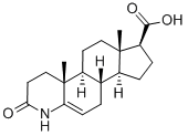 Structure of 3-OXO-4-AZAANDROST-5-EEN-17-BETA-CARBONZUUR