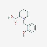 Structure of 1-[(2-Methoxyphenyl)methyl]-2-piperidinecarboxylic acid
