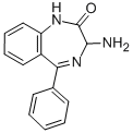Structure of 3-AMINO-5-PHENYL-1,3-DIHYDRO-2H-1,4-BENZODIAZEPIN-2-ONE