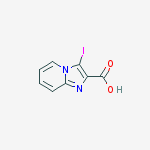 Structure of Imidazo[1,2-a]pyridine-5-carboxaldehyde, 3-bromo-