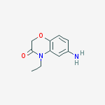 Structure of 6-amino-4-ethyl-2H-1,4-benzoxazin-3(4H)-one(SALTDATA: FREE)