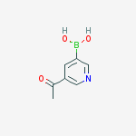 (5-acetylpyridin-3-yl)boronic acid结构式