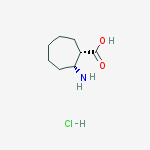 Structure of CIS-2-AMINO-CYCLOHEPTANECARBOXYLIC ACID HYDROCHLORIDE